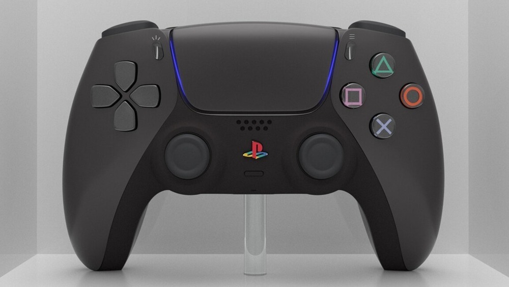 Custom black PS5 controller