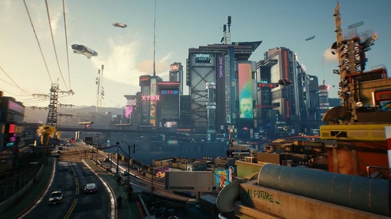 The "Cyberpunk 2077" open world