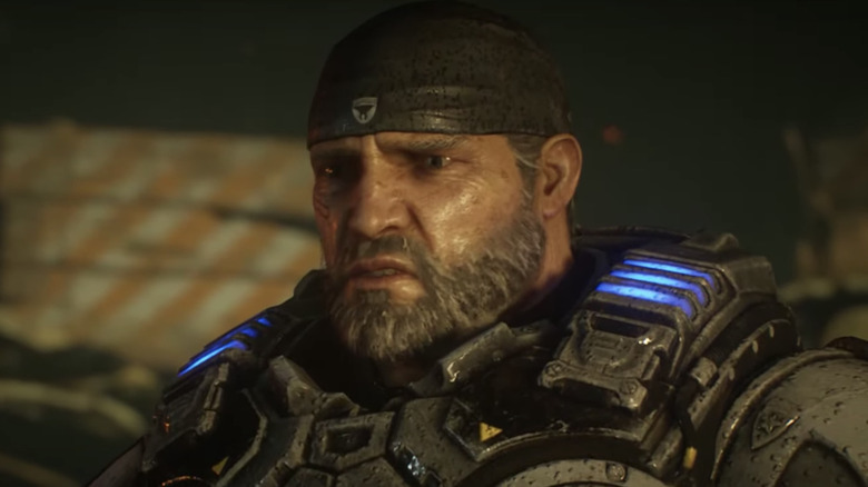 Gears 5 Marcus Fenix frowning
