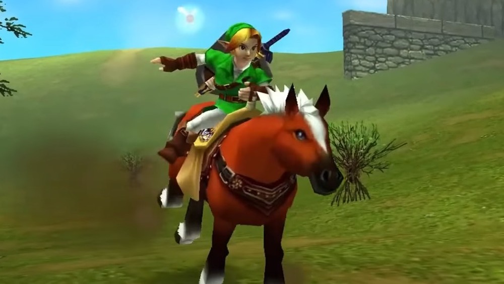 Link riding Epona