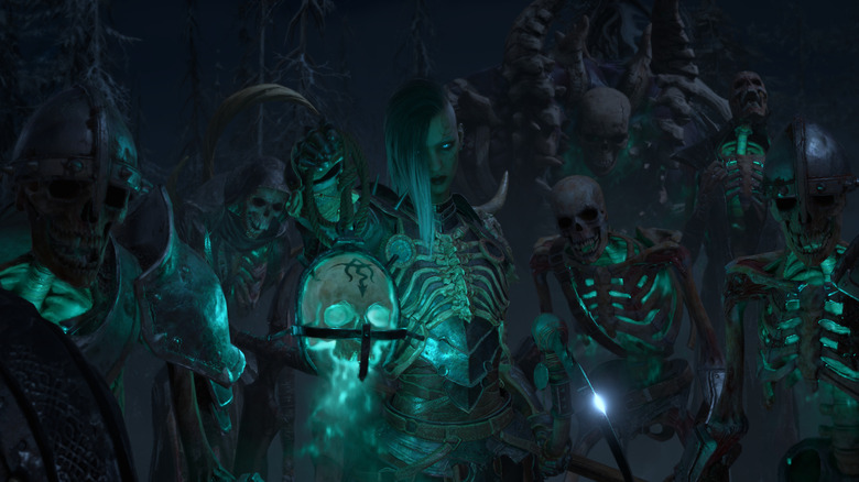 Necromancer and her undead horde