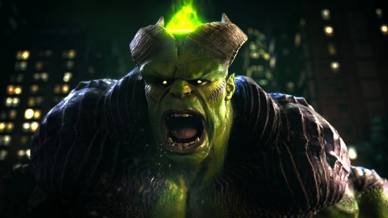 Hulk yelling in Marvel's Midnight Suns