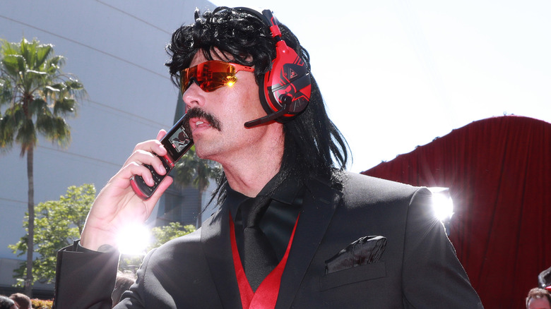 Dr Disrespect on phone