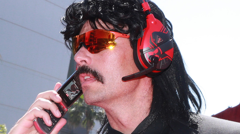 Dr Disrespect on phone