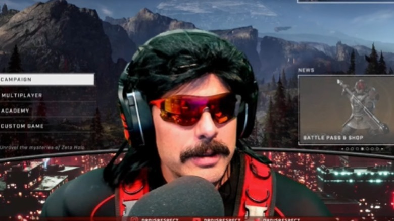 Dr Disrespect on his battle royale game