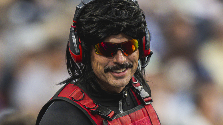 Dr Disrespect in front of map