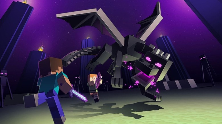 Battling the Ender Dragon