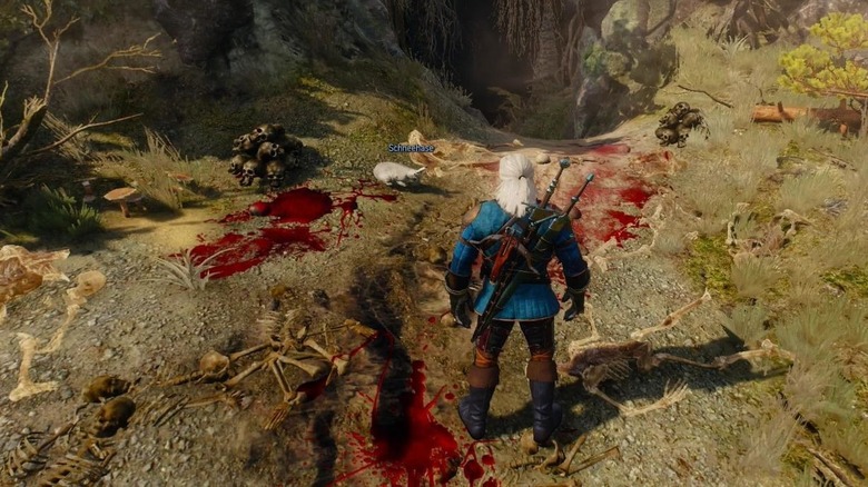 Witcher 3 Geralt finds killer rabbit