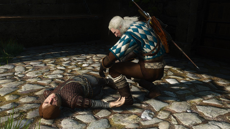 Geralt Tyrion Corpse in Skellige