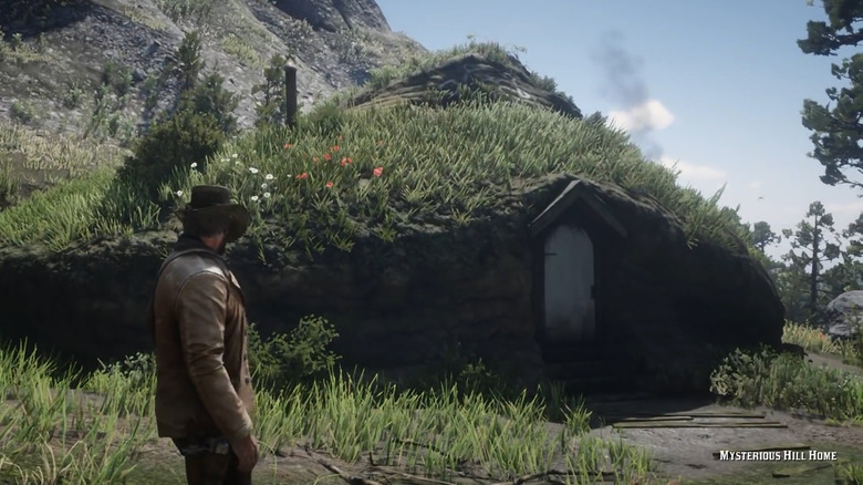 Red Dead Redemption 2, Hobbit, Mysterious hill home, Easter egg