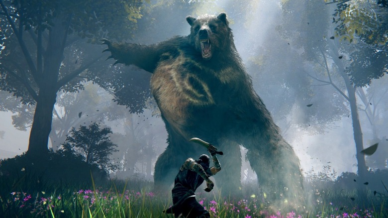 Elden Ring giant bear battle