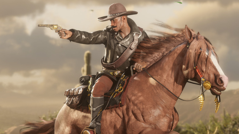 Red Dead Online Gunslinger on Horse