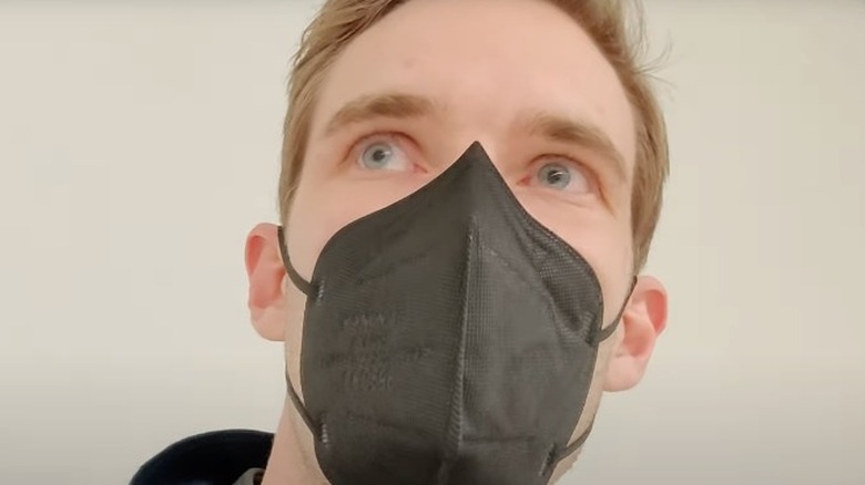 PewDiePie in mask