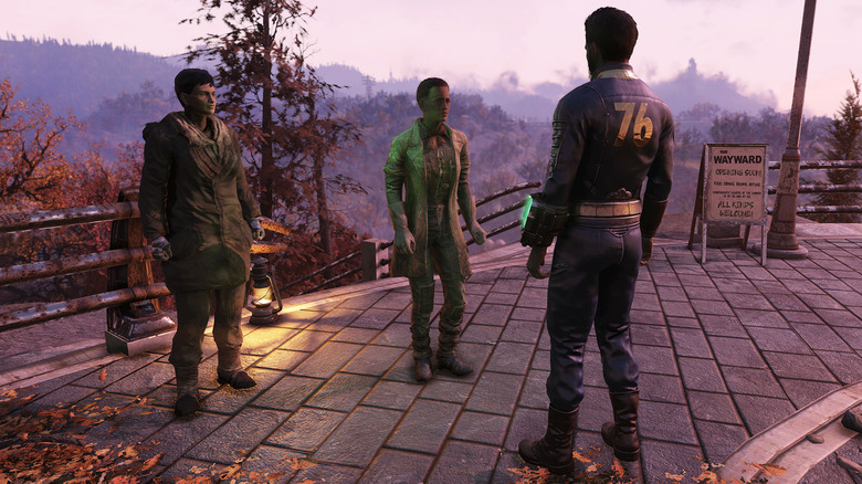 Vault dweller and two wastelanders