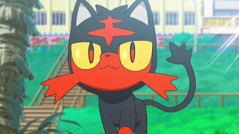 Litten anime walking