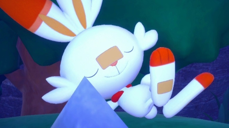 Scorbunny sleeping New Pokemon Snap