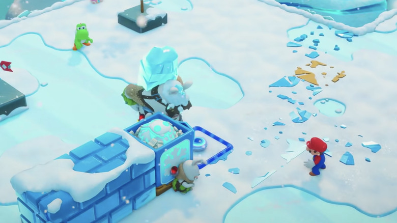 Mario battle in snow