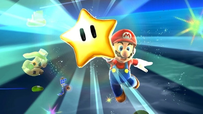 Mario in space