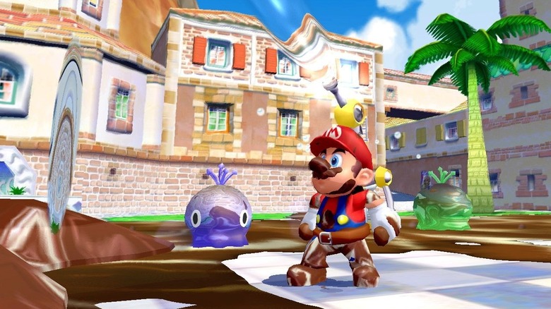 Mario spraying