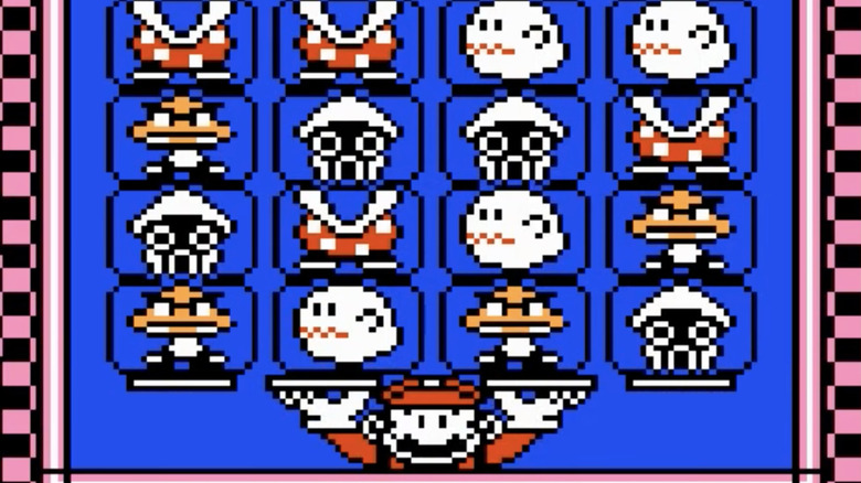 Mario holding characters
