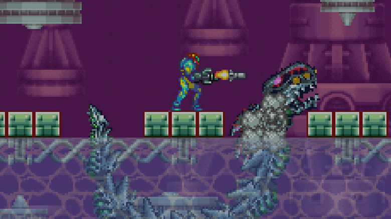 Metroid Fusion Samus water creature