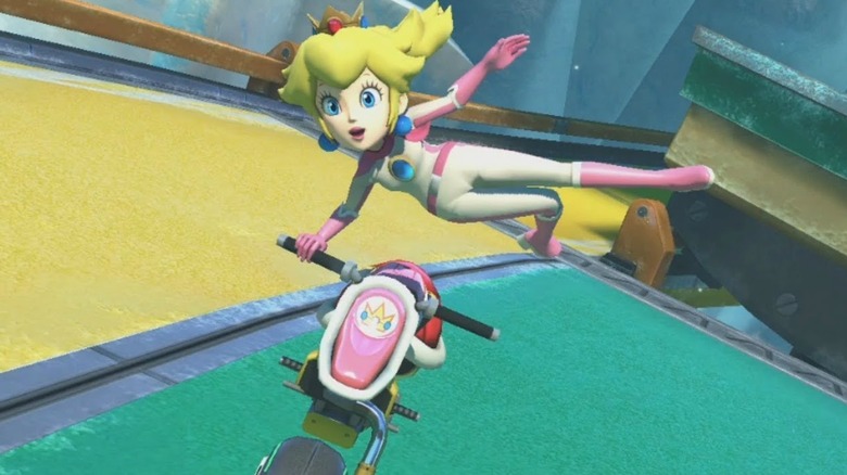 Peach motorcycle tricks