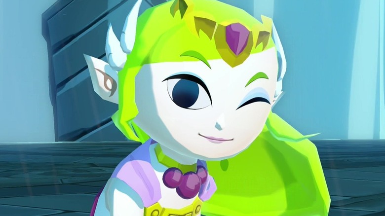 Zelda winks Wind Waker