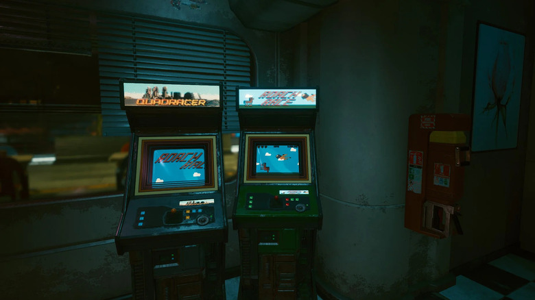 Cyberpunk 2077 Roach Race arcade cabinet