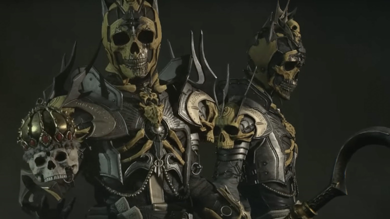 Diablo 4 Necromancer in armor models