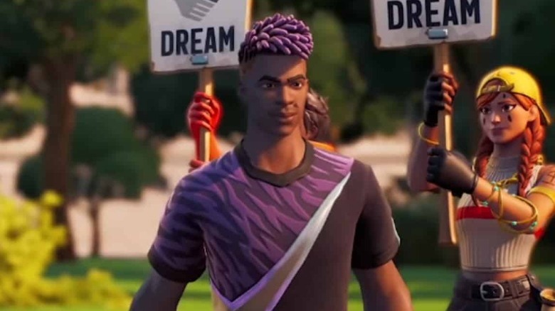 Fortnite celebrating MLK in March Through Time event