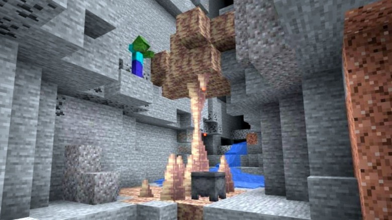 inside Minecraft cave