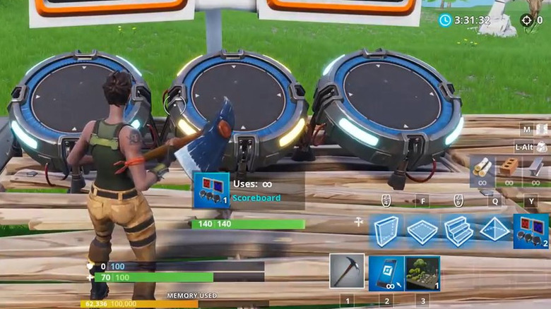 Fortnite Creative Mode scoreboard