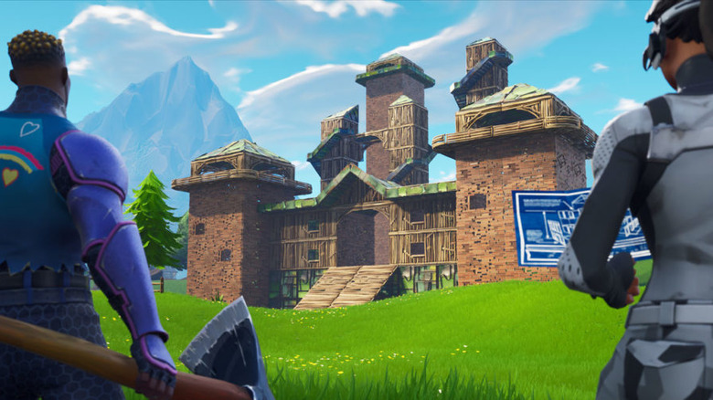 Fortnite co-op building