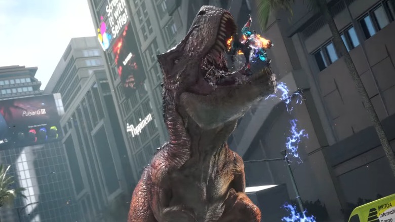 T-Rex eating Exofighter