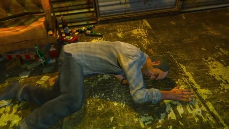 GTA 5 Trevor passing out
