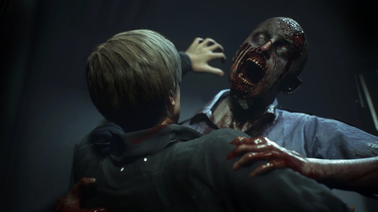 Resident Evil 2 Leon bite