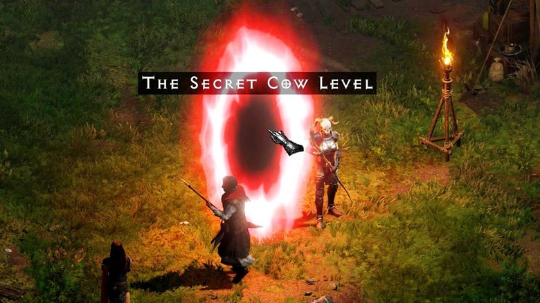 Portal to the secret cow level