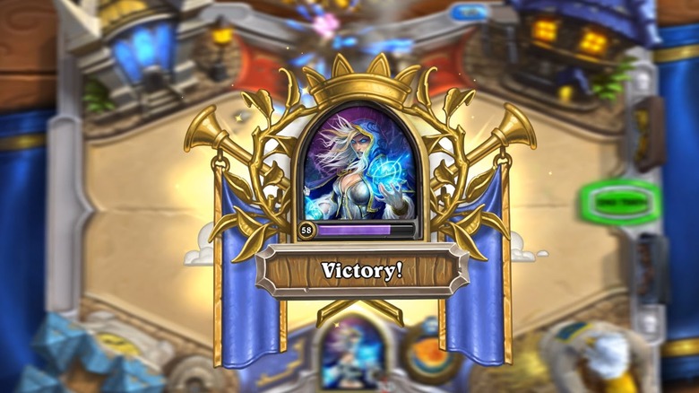 Hearthstone Victory Screen