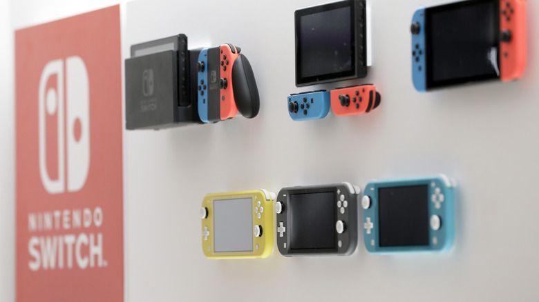 Nintendo Switches on display