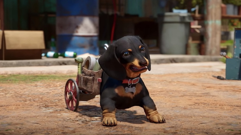 Far Cry 6 Puppy snarls