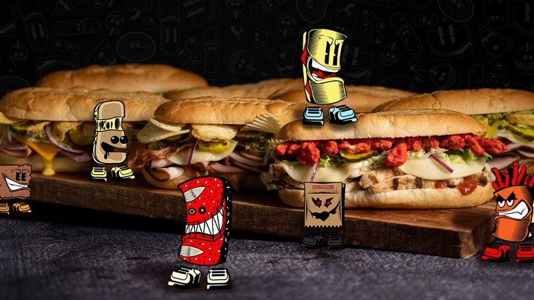 Some of the sandwiches available through FaZe Subs