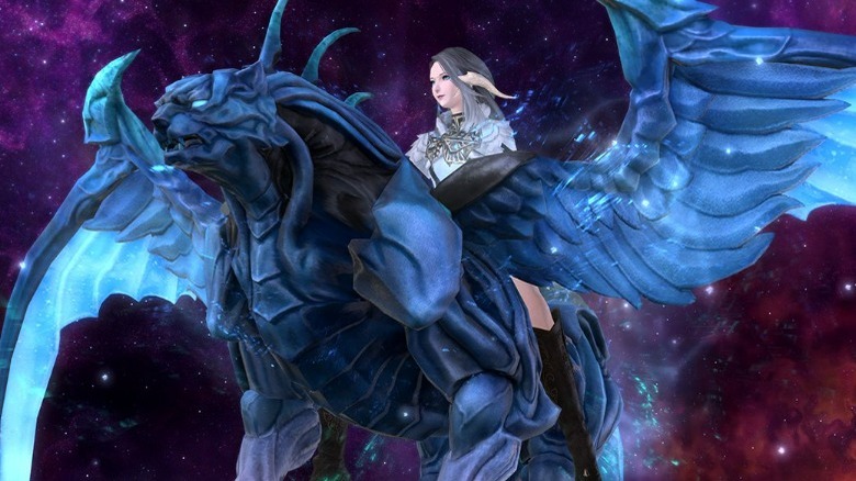 Final Fantasy 14 Bluefeather Lynx mount