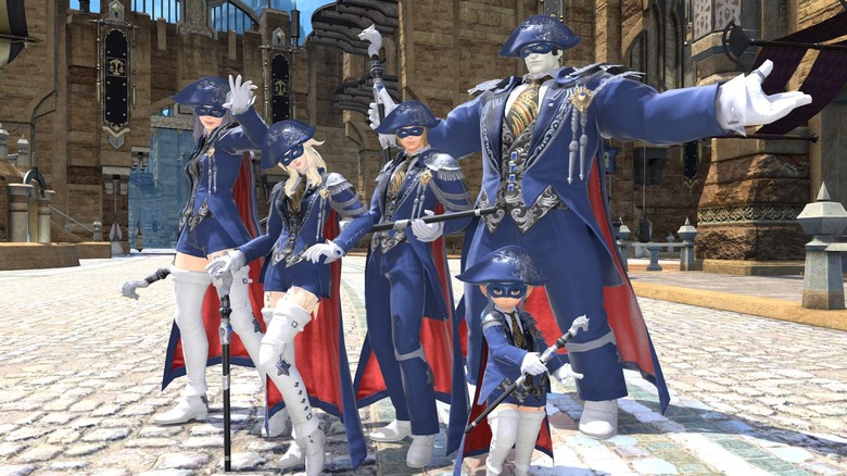 Blue Mage team in final fantasy 14