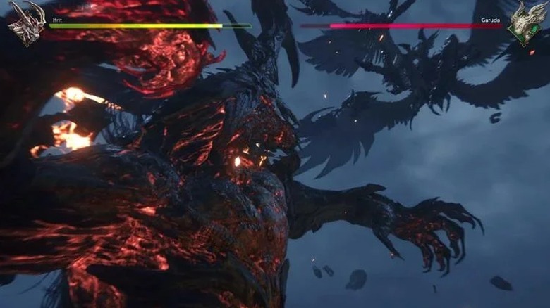 Ifrit attacking Garuda