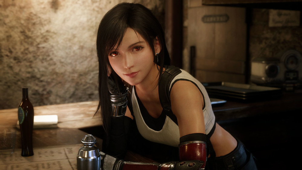 Tifa in Seventh Heaven bar