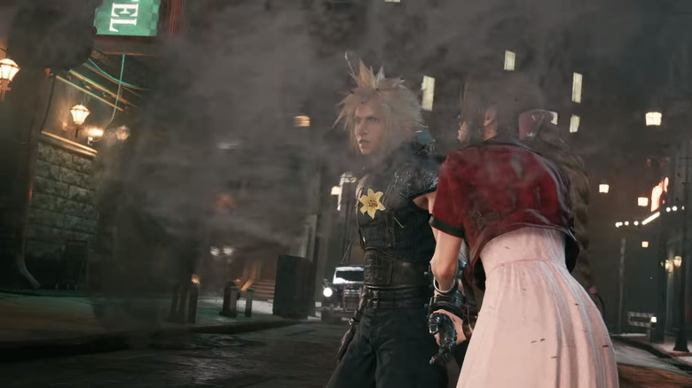 Cloud, Aerith, and the Watchmen of Fate
