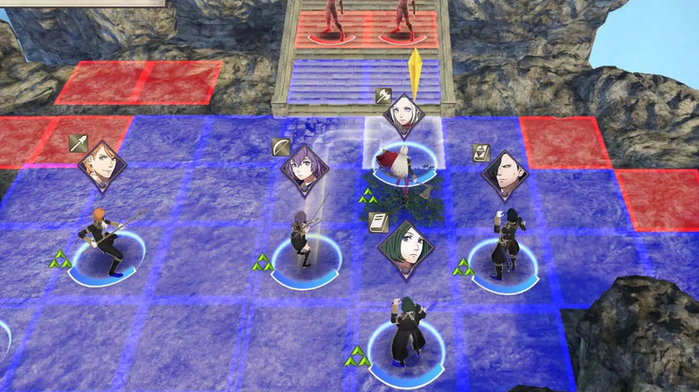 Two armies clashing in Fire Emblem: Three Houses