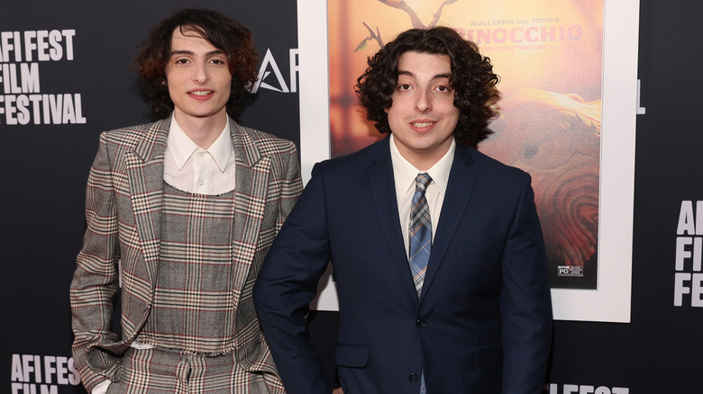 Finn and Nick Wolfhard smiling