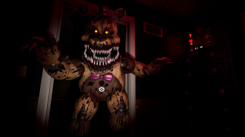 Freddy emerging from doorway in Help Wanted
