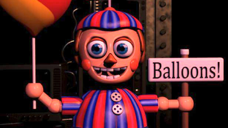 Balloon Boy with sign